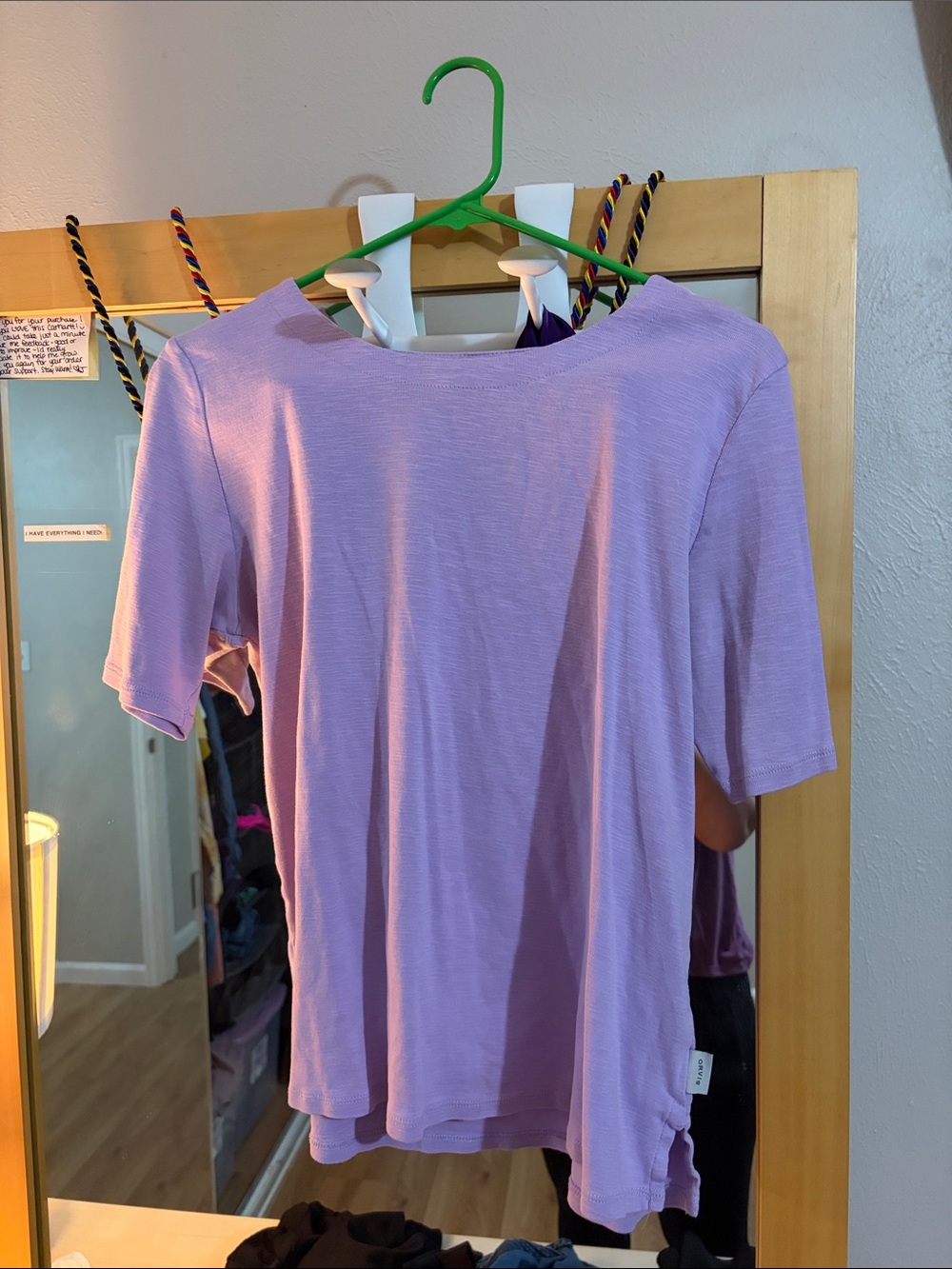 Orvis purple short sleeve short